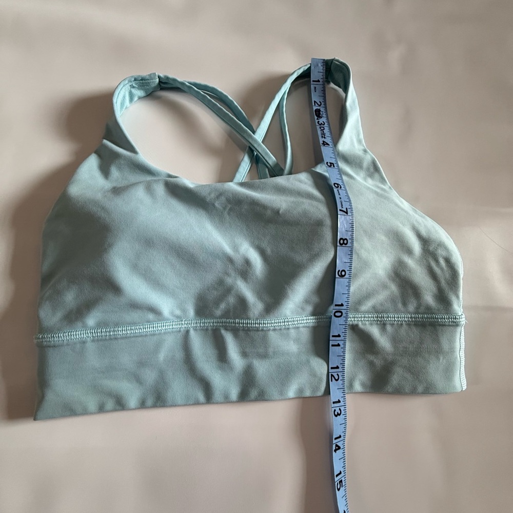 Lululemon Light Blue Cross-Back Sports Bra in size 8 - Picture 4 of 7
